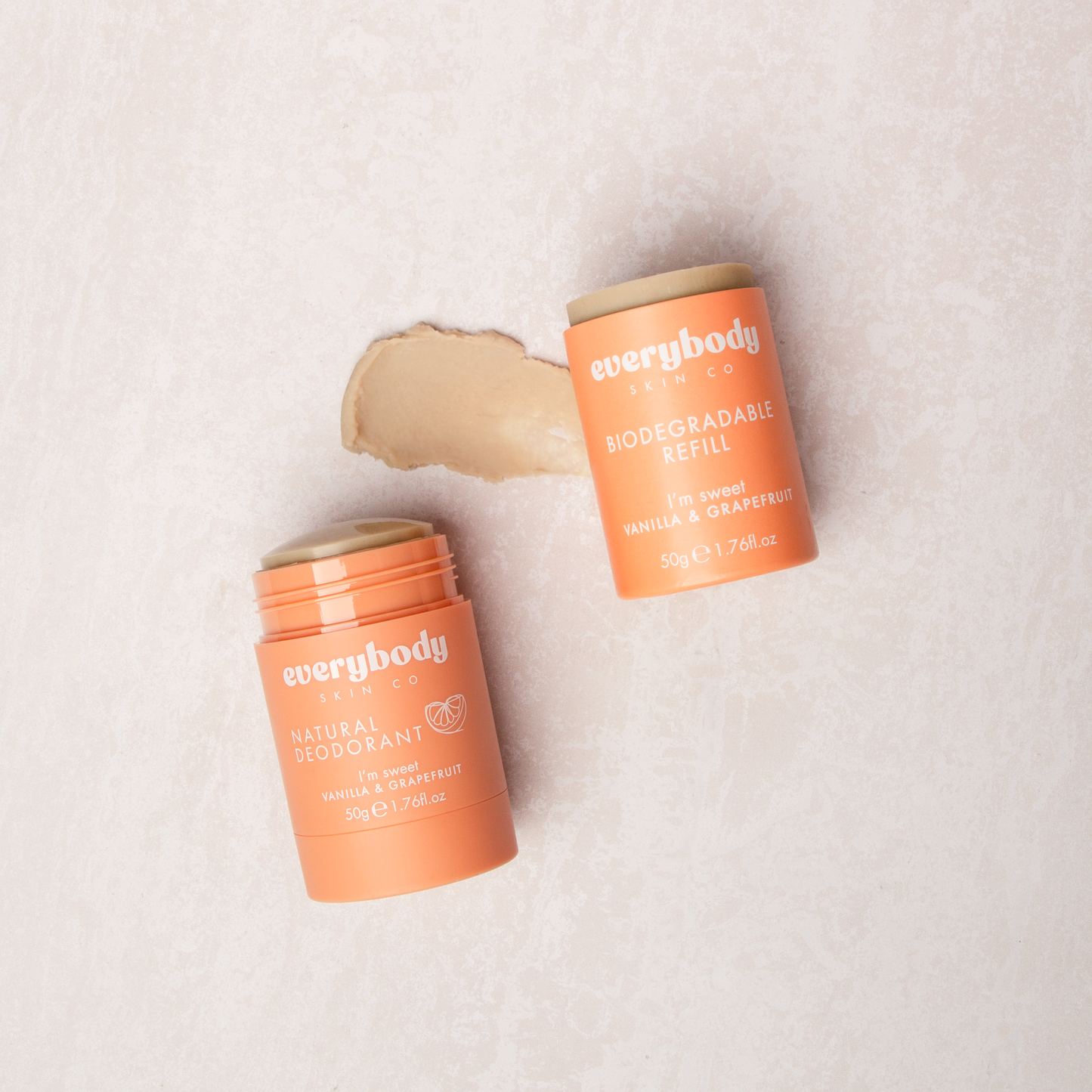 Natural Deodorant and Biodegradable Refill Bundle