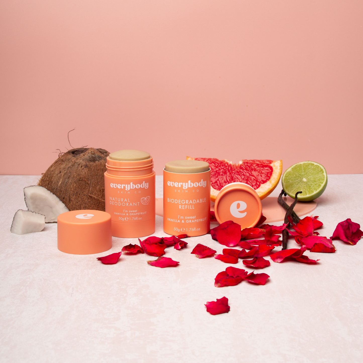 Natural Deodorant and Biodegradable Refill Bundle