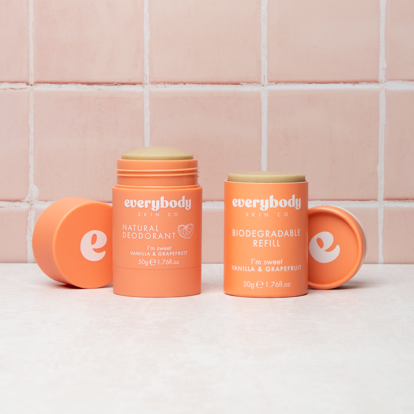 Natural Deodorant and Biodegradable Refill Bundle